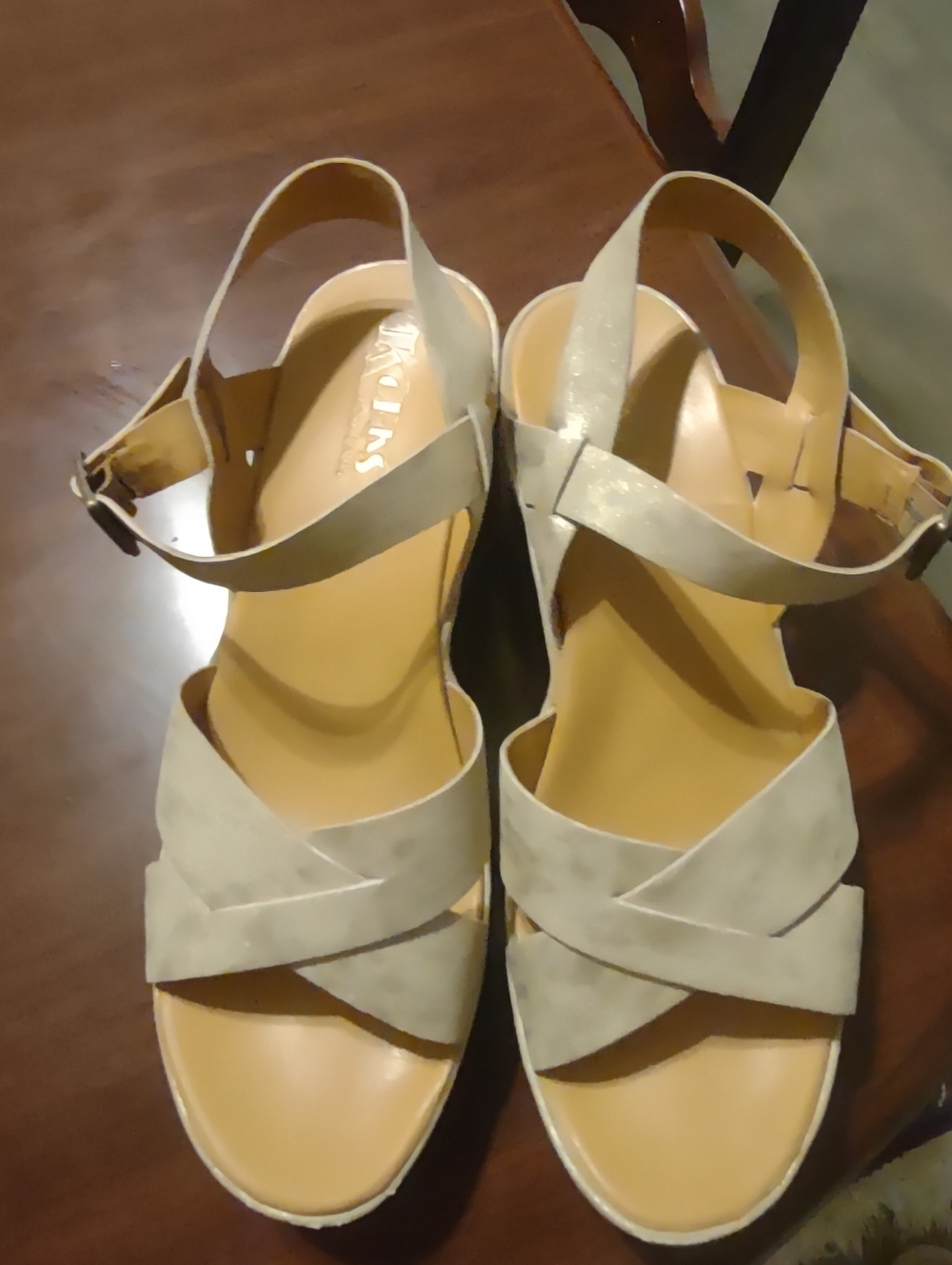 Kork-ease Myrna Beige Wedge Sandals